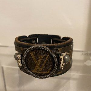 Reworked Monogram Louis Vuitton Cuff!